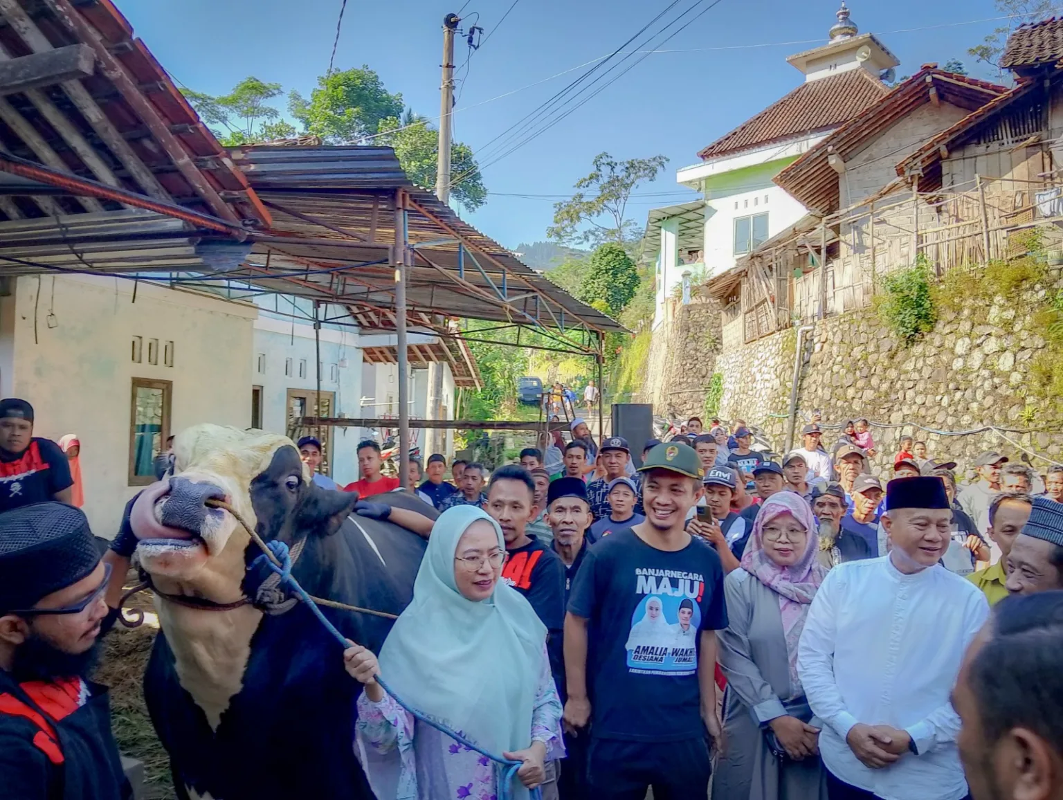 IMG 20250606 WA0007 Sapi Kurban Esktra Jumbo Presidan RI Diserahkan dan Dipotong di Desa Cendana