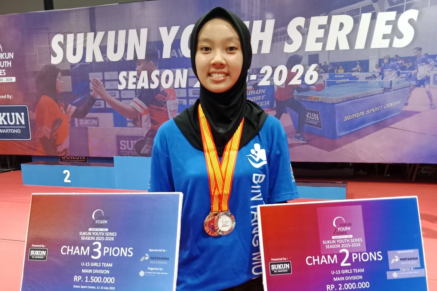 img 20250714 wa0001 Meski Naik Kelas, Kalila Amira Tetap Sabet Medali di Liga Nasional Tenis Meja Kelompok Umur