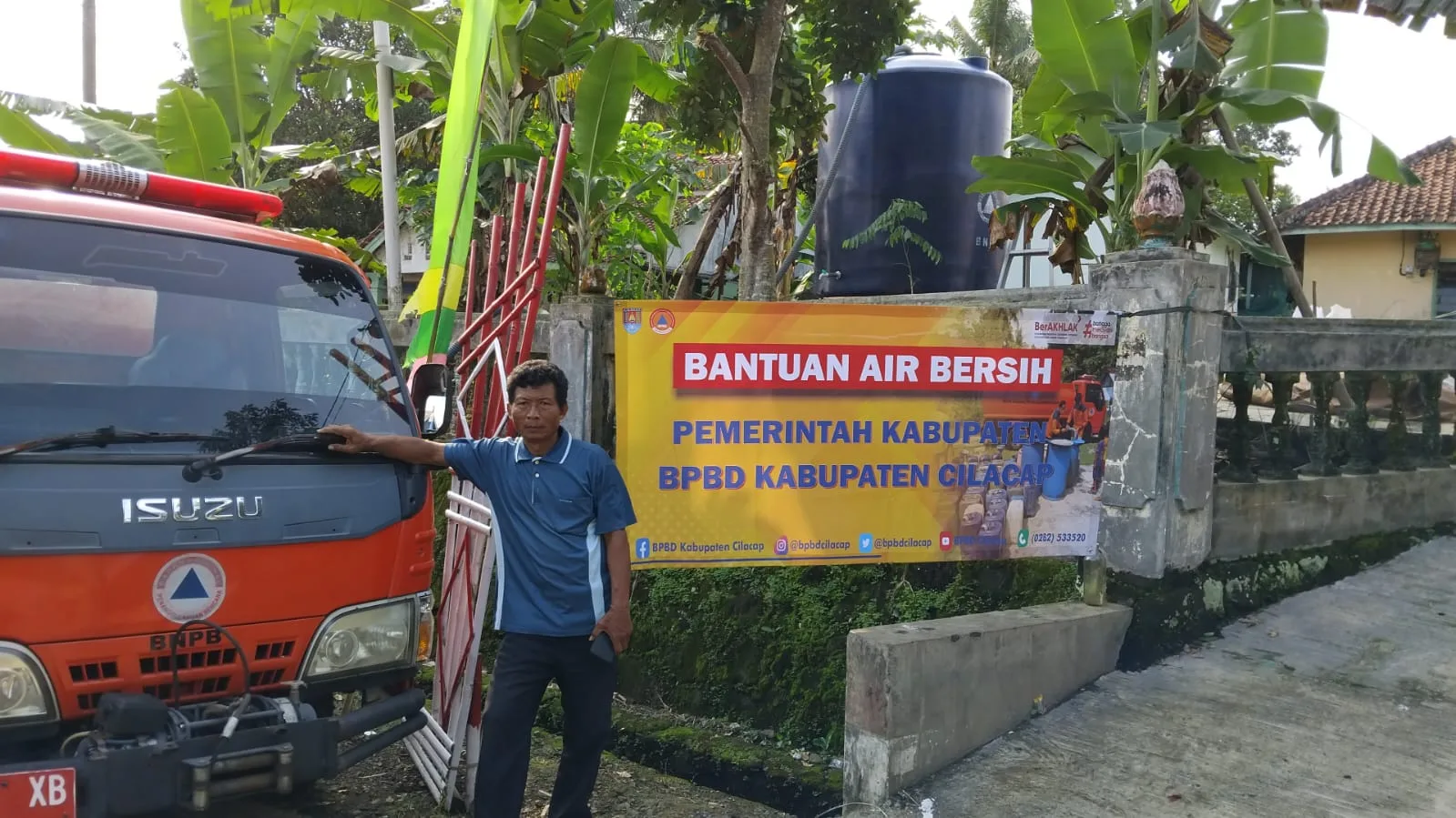 img 20250805 wa0015 Bojong Kawunganten Jadi Desa Pertama Terima Bantuan Air Bersih dari BPBD Cilacap