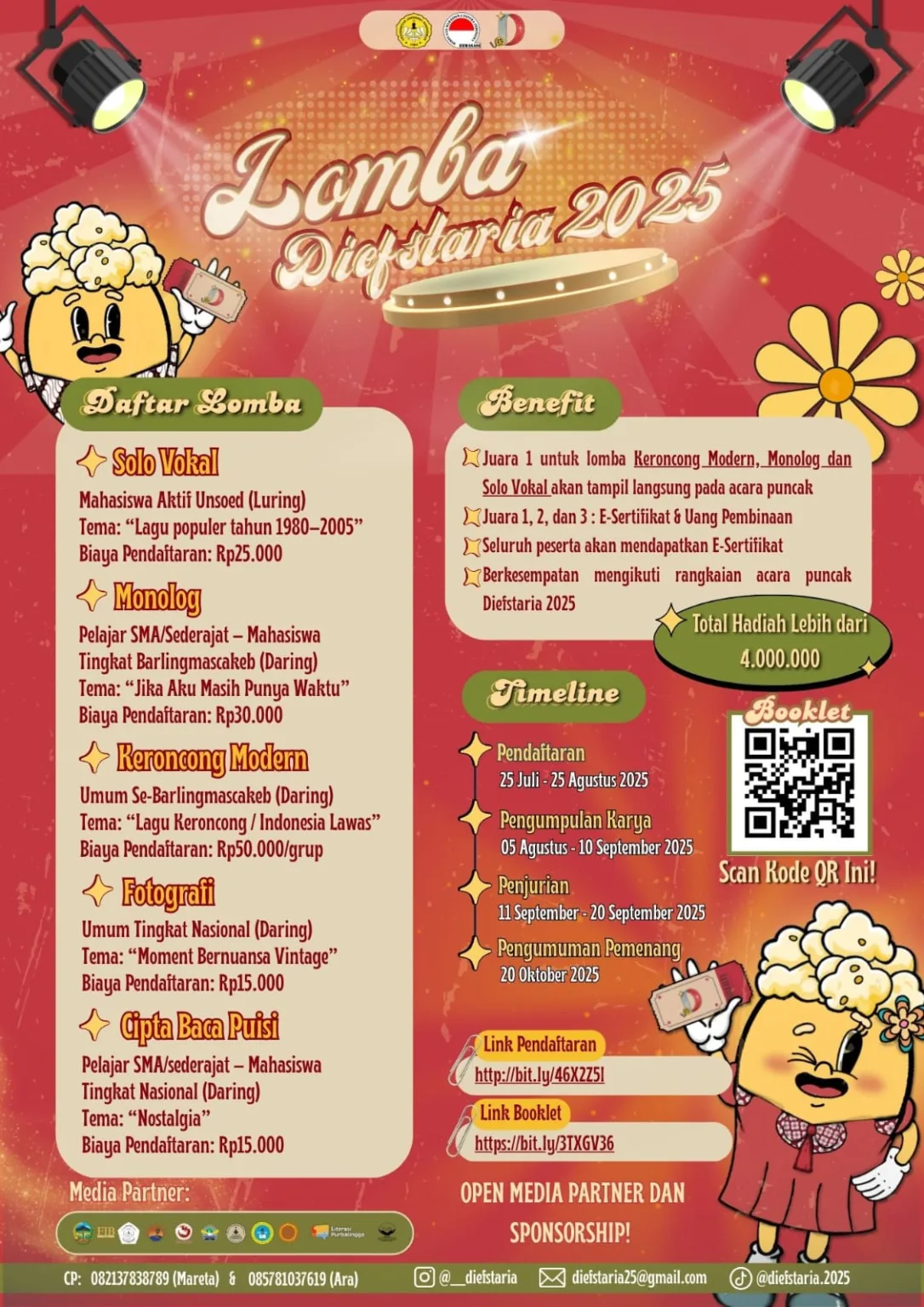 lomba diefstaria 2025 Difestaria 2025 Hadir di Purwokerto, Tawarkan Lomba Seni Bernuansa Nostalgia dengan Hadiah Jutaan Rupiah