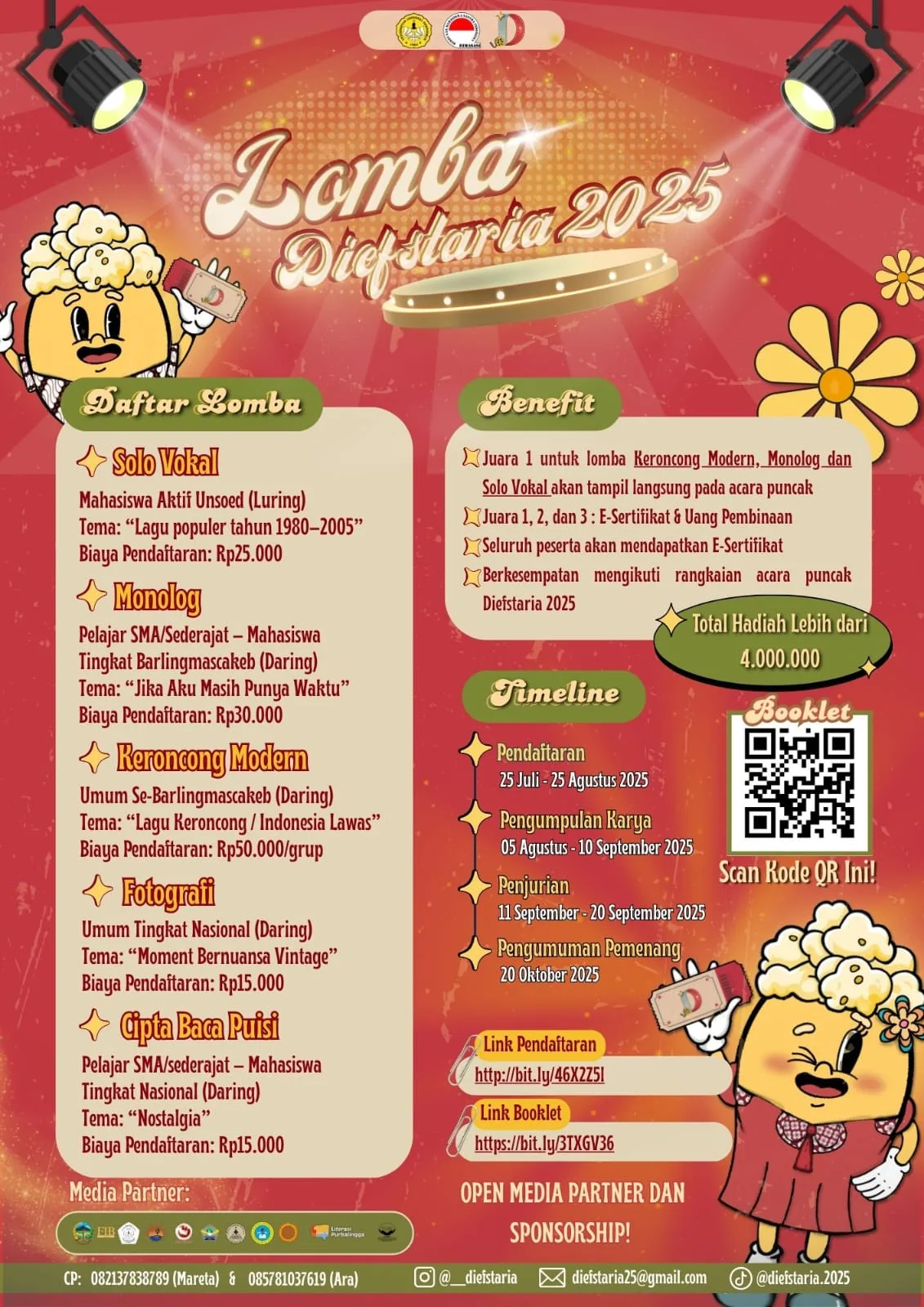 lomba diefstaria 2025 Difestaria 2025 Hadir di Purwokerto, Tawarkan Lomba Seni Bernuansa Nostalgia dengan Hadiah Jutaan Rupiah