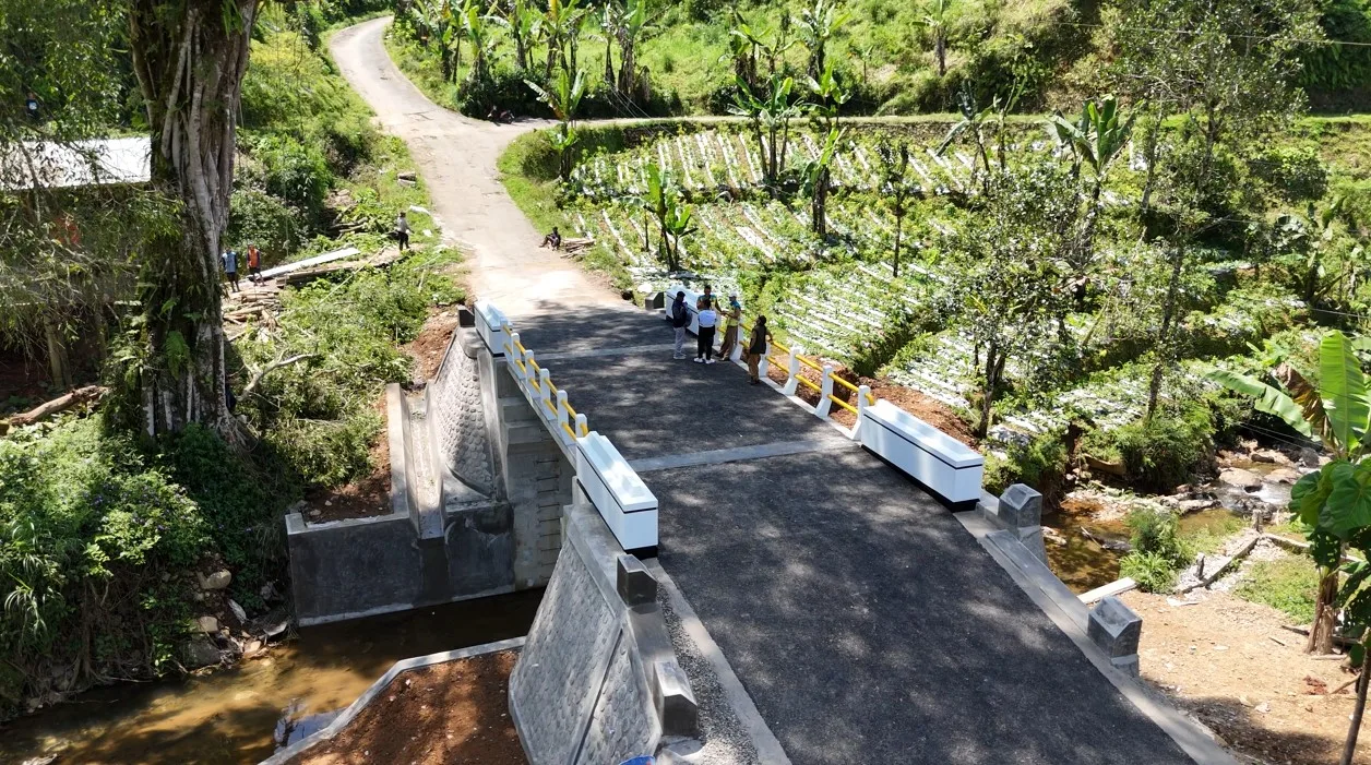kondisi jembatan setelah pembangunan Tunaikan Janji Kampanye, Bupati Banjarnegara Fokus Infrastruktur Jembatan dan Akses Vital