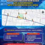rekasaya lalu lintas Catat Rekayasa Lalu Lintas di Alun-alun Purwokerto pada 25 Oktober 2025 karena Acara Nami Hijack