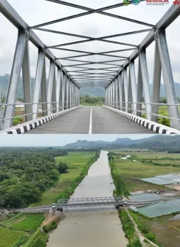 wetan kulon Ini Perbedaan Foto Jembatan di Puring Kebumen: Dulu Terputus Parah karena Musibah, Kini Sudah Megah