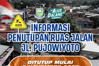 ditutup 1 Ada Perbaikan, Jalan Pujowiyoto Purbalingga Ditutup Hingga Akhir Desember