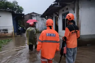 Hujan deras di banyumas