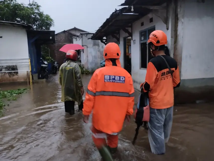 Hujan deras di banyumas