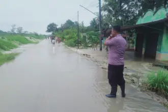Banjir Menerjang! Luapan Sungai Cimeneng Rendam Permukiman Warga Bantarsari