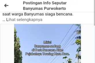 pejabat banyumas touring disaat bencana melanda