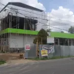 Penampakan proyek pembangunan tahap pertama, Puskesmas I Kembaran, Kecamatan Kembaran, Banyumas.