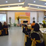 Sekda Banyumas Agus Nur Hadie saat memberikan sambutan pada acara seminar publisitas Sensus Ekonomi 2026, oleh BPS di Purwokerto, Jumat (28/11/2025).