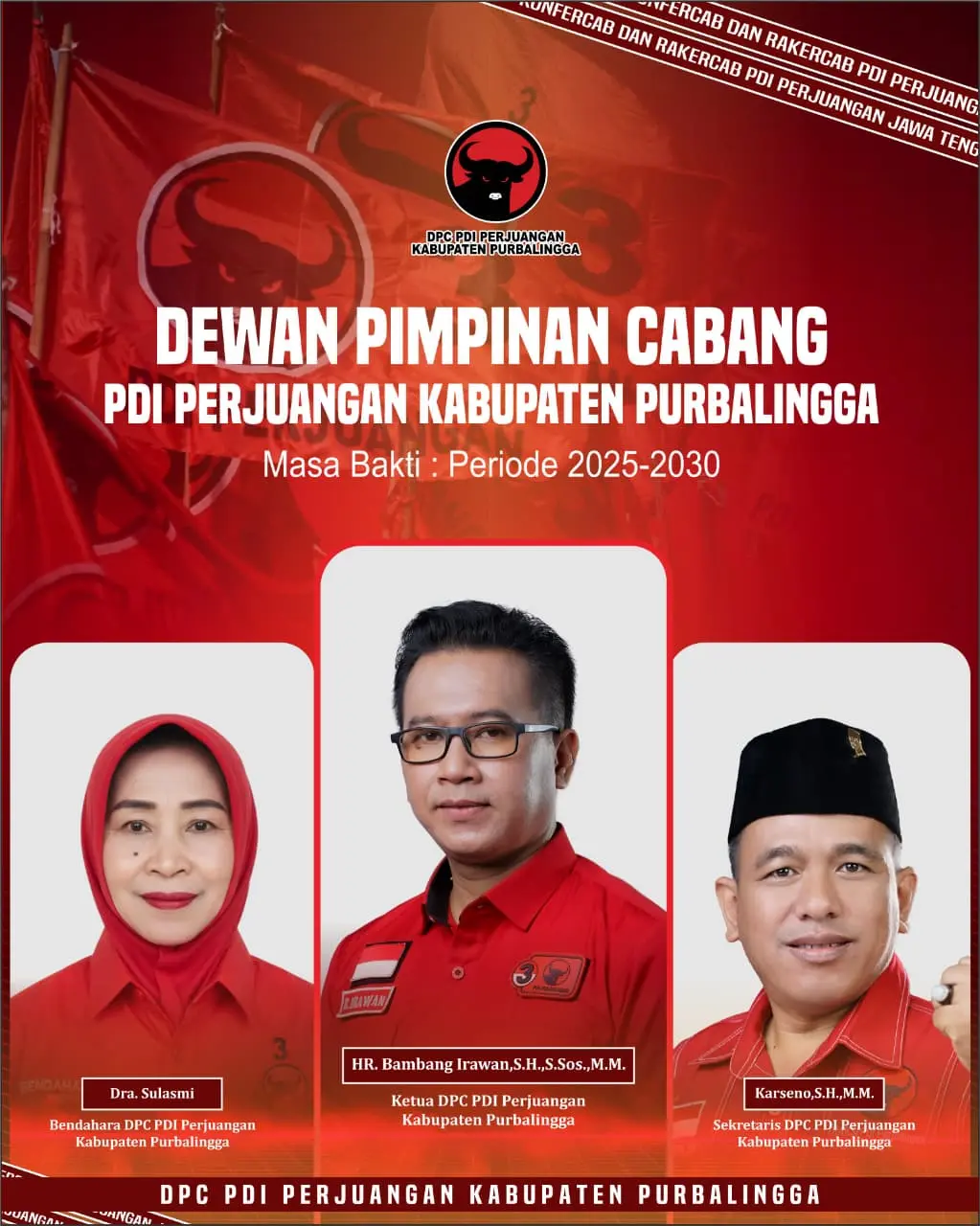 Bambang Irawan Ketua DPC PDI Perjuangan Purbalingga