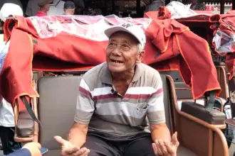 Becak Listrik bantuan presiden prabowo subianto