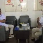 Wakil Ketua DPC Gerindra Kabupaten Banyumas, Adhi Wiharto, bersama Yoga Sugama. Gunung Slamet