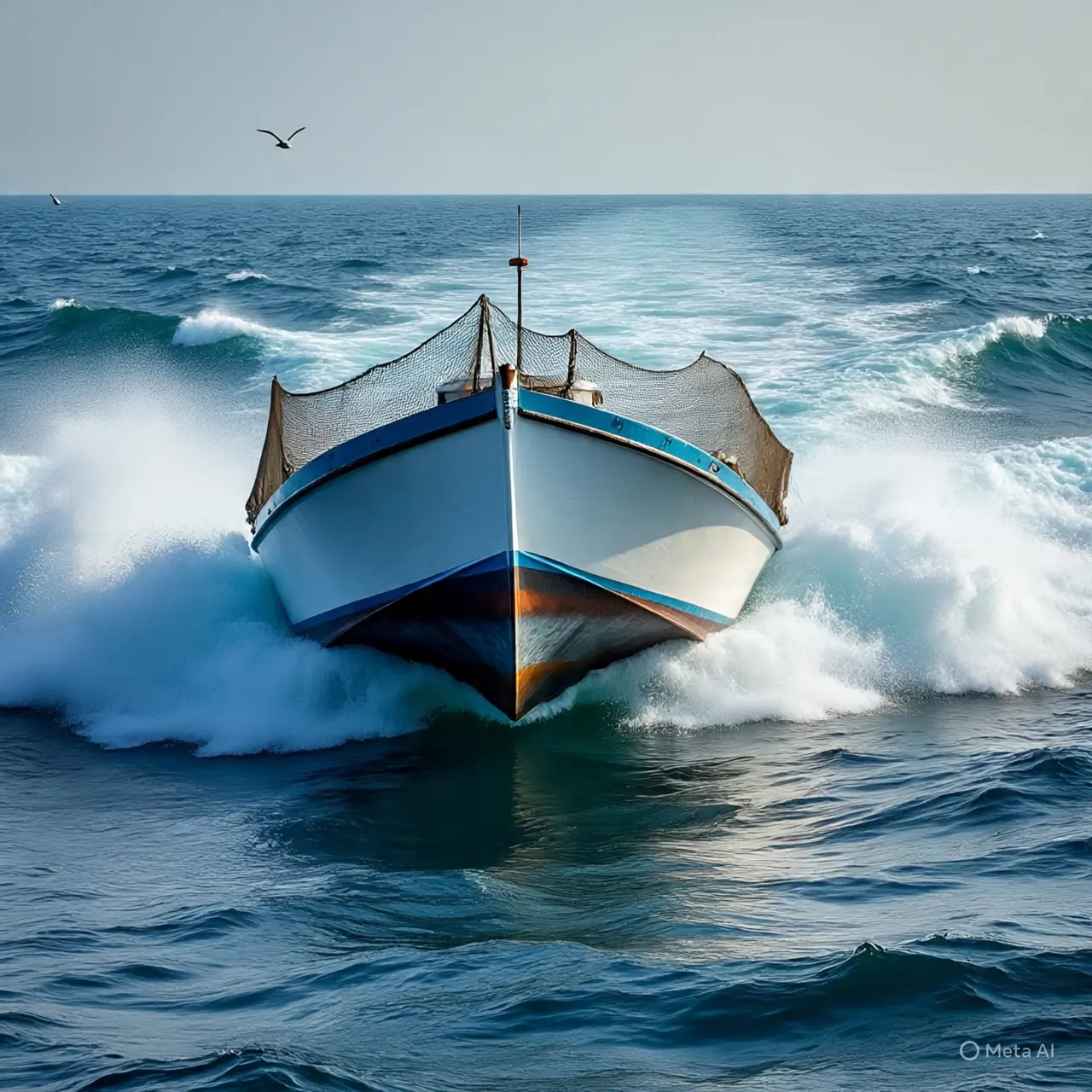 BMKG Stasiun Meteorologi Tunggul Wulung Cilacap mengeluarkan peringatan dini terkait potensi gelombang tinggi di perairan selatan Jawa Tengah. (Ilustarasi gambar Meta AI)