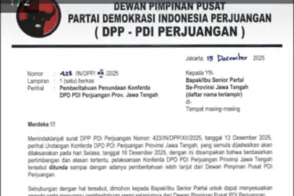 Konferda DPD PDI Perjuangan Jawa Tengah Diundur