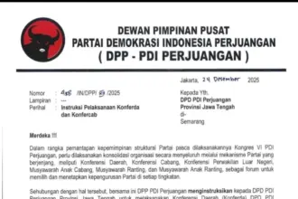 Konferda dan Konfercab PDI Perjuangan Jateng Digelar Akhir Pekan Ini