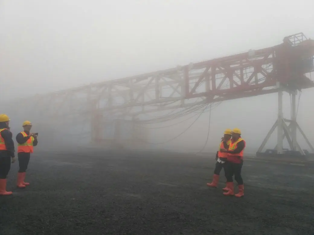 Menara Persiapan Pengeboran Sumur Perdana di Wellpad H PLTPB Gunung Slamet