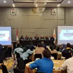 Rakerkab KONI Kabupaten Cilacap di Hotel Aston In Cilacap. (Faiz Ardani).