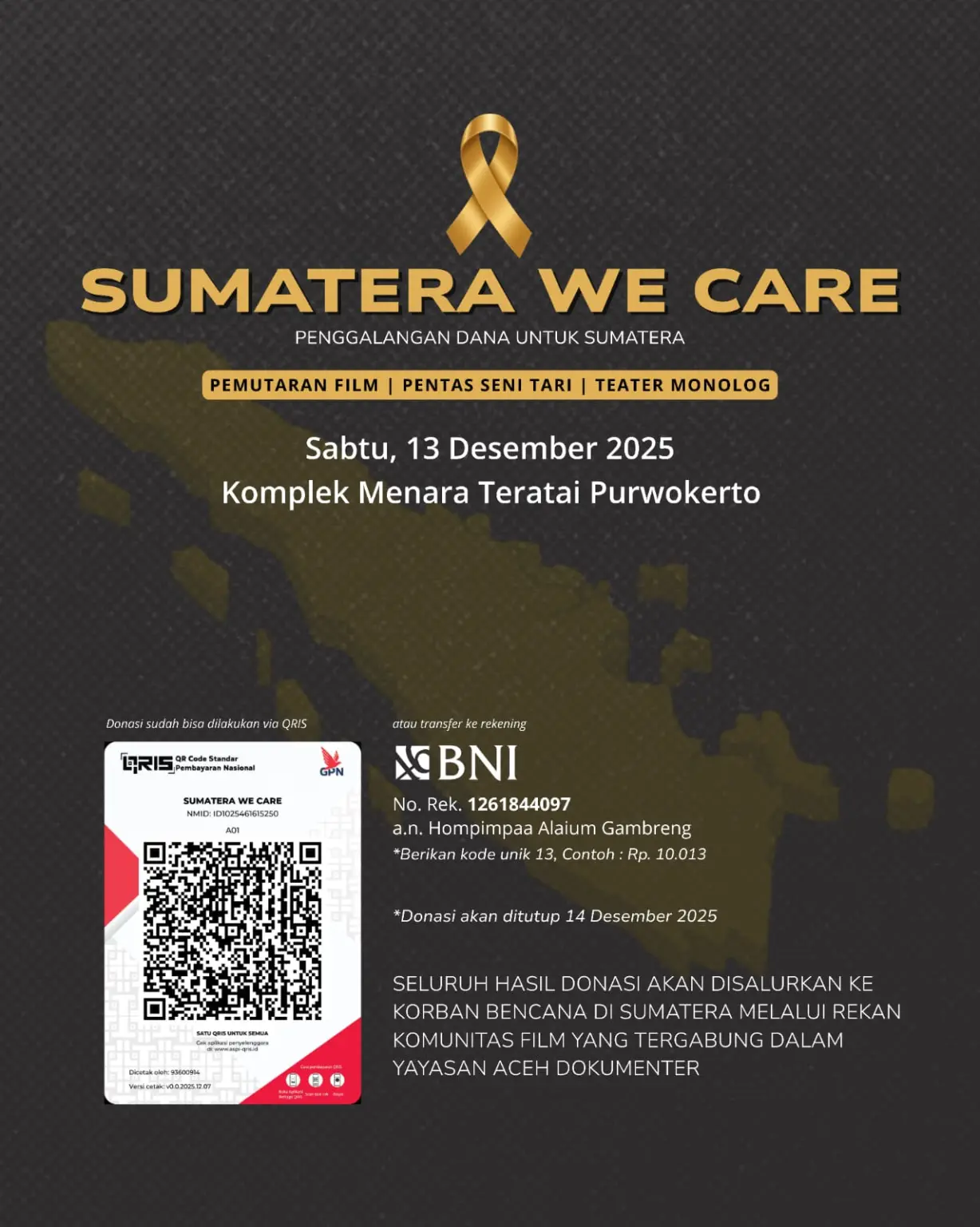 Komunitas banyumas, sumatera we care
