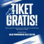 Flyer tiket nonton Wijayakusuma FC Cilacap. (Sumber IG Wijayakusuma FC)