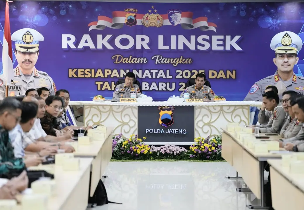 Polda Jateng Rakor Pengamanan Natal dan Tahun Baru
