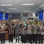 Bupati Cilacap Syamsul Auliya Rachman apel bersama jajaran Dinas Pendidikan dan Kebudayaan Cilacap. (Diskominfo Cilacap).