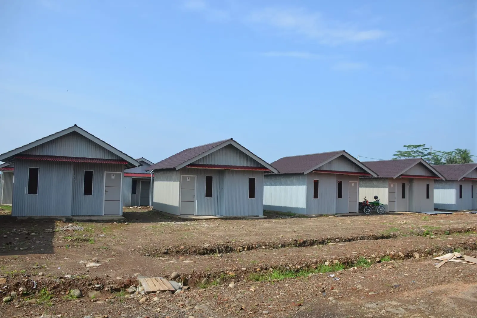 Potret Huntara bagi korban longsor Cibeunying, Majenang, Cilacap. (Setda Cilacap).