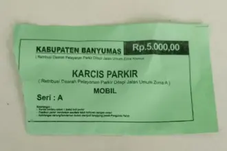 Karcis Parkir Banyumas