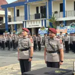 Upacara serahterima jabatan Kasatreskrim Polresta Cilacap dari Kompol Guntar Arif Setiyoko kepada Kompol Agil Widiyas Sampurna. (Polresta Cilacap).
