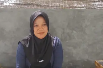 Eks Sekdes Kalisabuk.Toifatun Nuriyah menggugat Kepala Desa Kalisabuk ke Pengadilan Tata Usaha Negara (PTUN) Semarang. (Faiz Ardani).