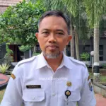 Sekretaris Daerah Kabupaten Cilacap, Sadmoko Danardono memberikan dukungan jelang laga Wijayakusuma FC bertandang ke Persibat Batang. (Faiz Ardani).