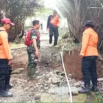 Tanah bergerak di Desa Karangnangka Pagentan Banjarnegara