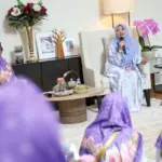 Ketua TP PKK sampaikan program KB saat saat menerima kunjungan Pengurus Anak Cabang (PAC) Muslimat NU Kecamatan Bawang, Kabupaten Batang.