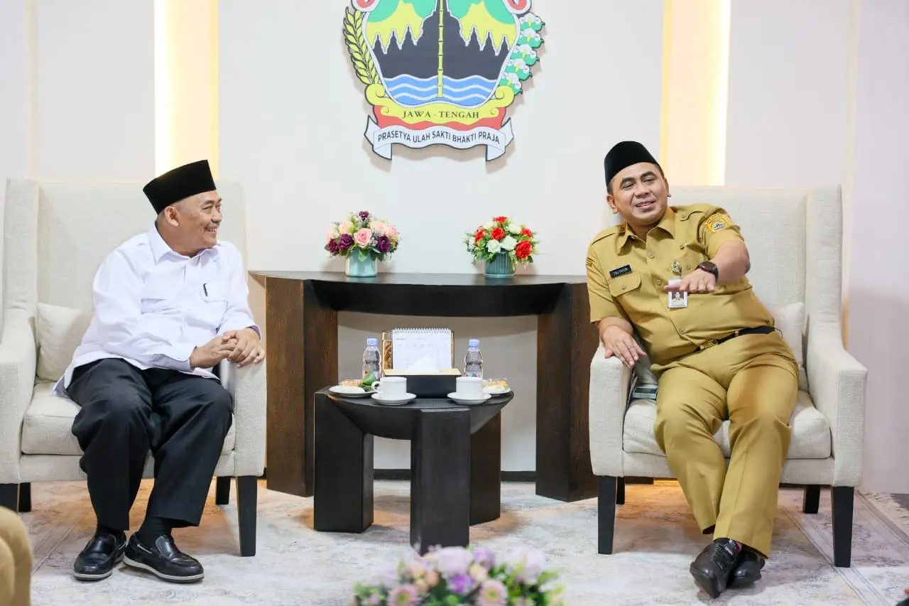 Wagub Jateng saat menerima kunjungan Kemenag terkait kuota Haji Jateng 2026