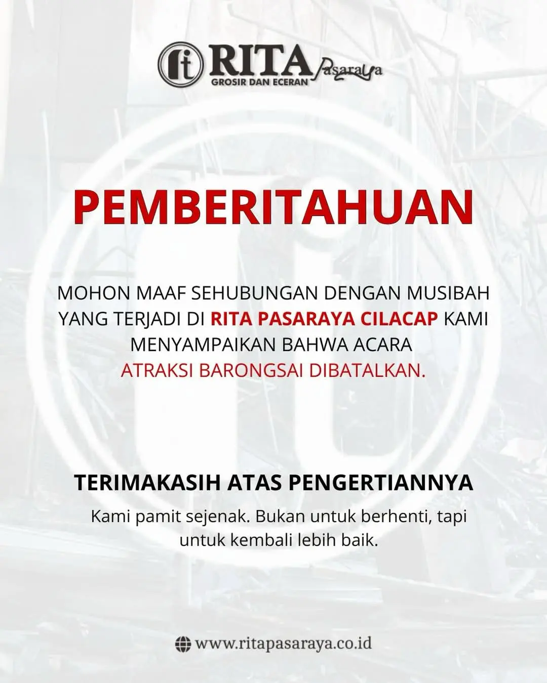 Atraksi barongsai rita pasaraya cilacap