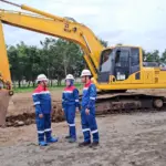 Proses Groundbreaking Proyek Hilirisasi Pertamina di Kilang Cilacap. (Faiz Ardani).