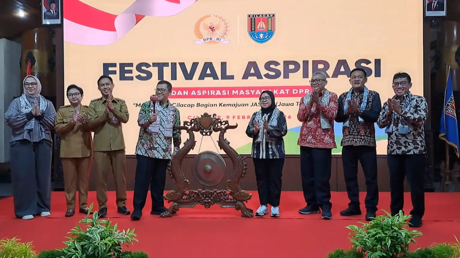 BAM DPR RI Gelar Festival Aspirasi bertajuk Menjadikan Cilacap Bagian Kemajuan Jasela. (Faiz Ardani).