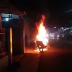 Kebakaran motor cilongok