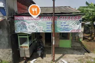 Lokasi dari Nasi Soto Ayam Sinar Cilacap di Jalan Srandil, yang hidden gem tetapi mudah dicari. (Foto: Tangkapan layar Google Maps)