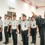 Kalapas Kelas IIB Cilacap, Efendi Johan, merotasi sekaligus melantik tujuh pejabat manajerial. (Lapas Cilacap).