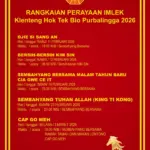 Ini Rangkaian Acara Sambut Imlek di Klenteng Hok Tek Bio Purbalingga 