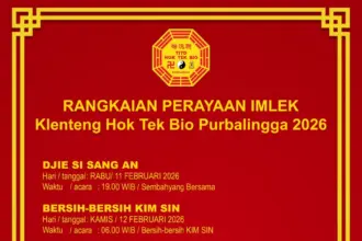 Ini Rangkaian Acara Sambut Imlek di Klenteng Hok Tek Bio Purbalingga 