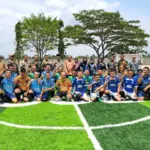 Peresmian Lapangan Mini Soccer SMK Boedi Oetomo Cilacap. (Faiz Ardani).