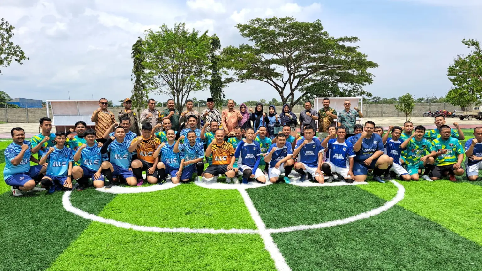 Peresmian Lapangan Mini Soccer SMK Boedi Oetomo Cilacap. (Faiz Ardani).