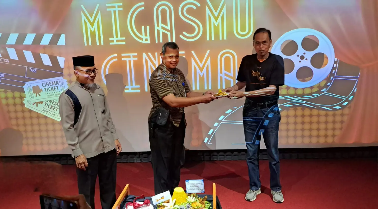 SMK Migas Muhammadiyah Cilacap melaunching bioskop MigasMu Cinema. (Faiz Ardani).