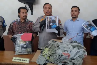 Barang bukti pembunuhan wn singapura di cilacap