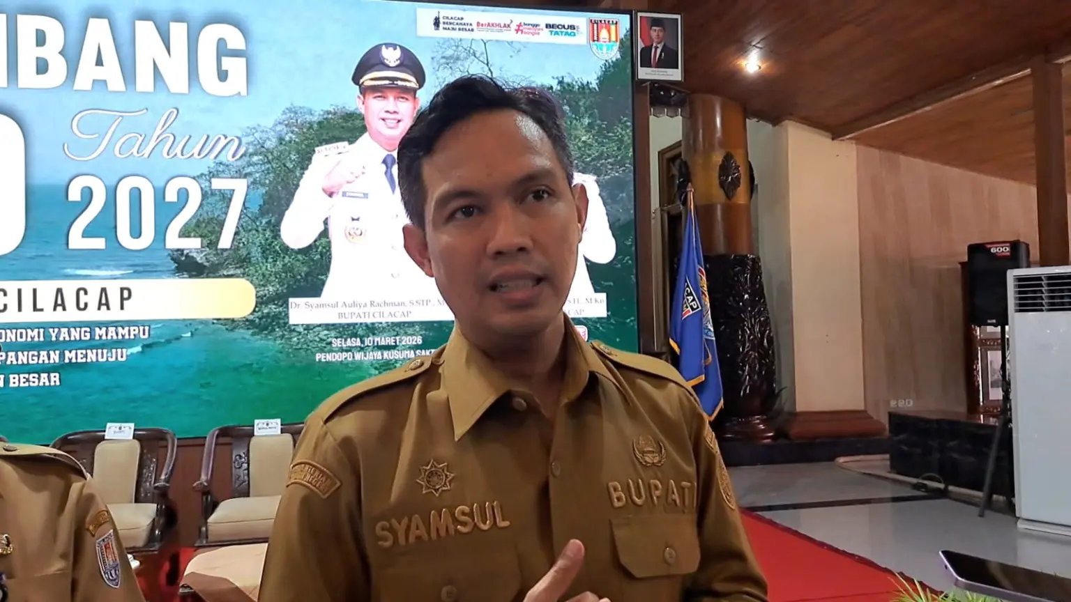 Bupati Cilacap Syamsul Auliya Rachman. (Faiz Ardani).