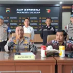 Konferensi pers pembunuhan wn singapura di cilacap