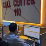 Petugas operator 110 Polresta Cilacap siaga melayani laporan masyarakat. (Polresta Cilacap).